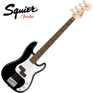 Squier by Fender Mini P Bass, Laurel Fingerboard, BlackyXNCA tF_[z