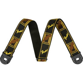 Fender Quick Grip Locking End Straps Black, Yellow and Brown ギターストラップ〈フェンダー〉