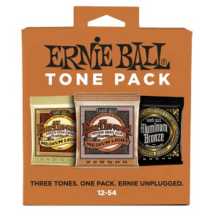 ERNIE BALL AR[XeBbNM^[ MEDIUM LIGHT ACOUSTIC TONE PACK 3313 12-54qA[j[{[r