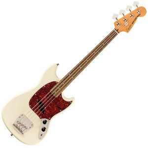 Squier by Fender Classic Vibe '60s Mustang Bass, Laurel Fingerboard, Olympic White�y�X�N���C�A �t�F���_�[�E���X�^���O�x�[�X�z