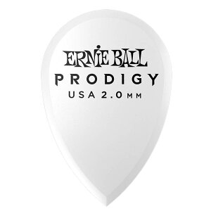ERNIE BALL 2.0MM WHITE TEARDROP PRODIGY PICKS 6枚パック ピック ティアドロップ #9336〈アーニーボール〉