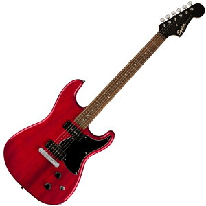 Squier by Fender Paranormal Strat-O-Sonic, Laurel Fingerboard, Black Pickguard, Crimson Red TransparentqXNCA tF_[ Xggr