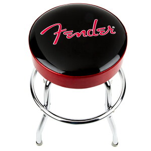 Fender Red Sparkle Logo Barstool, Black/Red Sparkle, 24" o[Xc[qtF_[r
