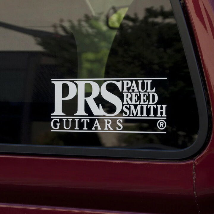 PRS Block Logo Window Decal, White カッテロゴ ステッカー〈Paul Reed Smith Guitar/ ポールリードスミス〉 楽器de元気