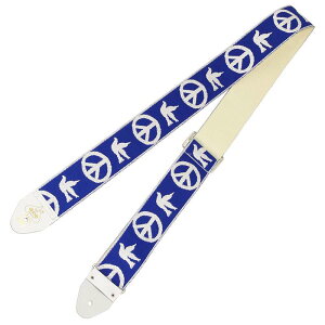 D'Andrea Ace Guitar Straps ACE-6 Blue Peace-Dove �M�^�[�X�g���b�v�q�G�[�X�r