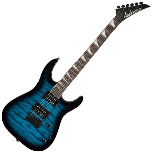 Jackson JS Series Dinky JS20 DKQ 2PT, Amaranth Fingerboard, Transparent Blue Burst GLM^[qWN\r