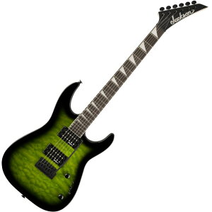Jackson JS Series Dinky JS20 DKQ 2PT, Amaranth Fingerboard, Transparent Green Burst GLM^[qWN\r