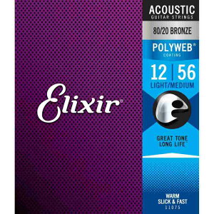 Elixir 11075 Light Medium .012-.056 AR[XeBbN |EFu Bronze POLY WEBqGNT[r