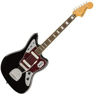 Squier by Fender Classic Vibe '70s Jaguar, Laurel Fingerboard, Black�q�X�N���C���[�W���K�[�r