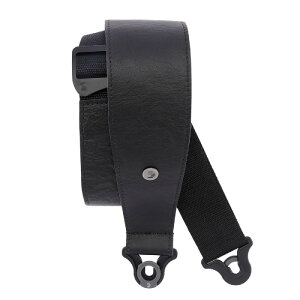 D'Addario 30BAL00 Black Comfort Leather Auto Lock Guitar Strap �M�^�[/�x�[�X�p���b�N�X�g���b�v �_�_���I