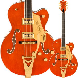 GRETSCH Nashville Hollow Body with String-Thru Bigsby and Gold Hardware, Ebony Fingerboard, Orange StainqOb`r