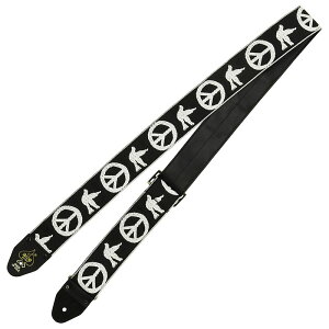 D'Andrea Ace Guitar Straps ACE-6 Black Peace-Dove �M�^�[�X�g���b�v�q�G�[�X�r