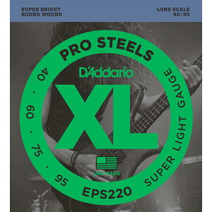 D'addario EPS220 エレキベース弦 XL PROSTEELS〈ダダリオ〉