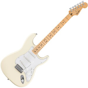 Fender Standard Stratocaster, Maple Fingerboard, White Pickguard, Olympic WhiteqtF_[XggLX^[r