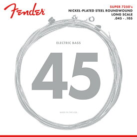 Fender 7250 Bass Strings, Nickel Plated Steel, Long Scale, 7250M .045-.105 ベース弦〈フェンダー〉