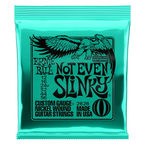 ERNIE BALL 2626 NOT EVEN SLINKY NICKEL WOUND ELECTRIC GUITAR STRINGS - 12-56 GAUGE GL yA[j[{[z