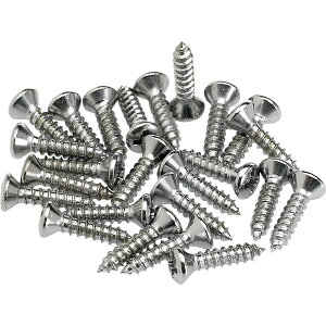 �y4/15�`20 P5�{or10�{!(�ΏۊO����)�zFender Pickguard/Control Plate Mounting Screws (24) (Chrome) �s�b�N�K�[�h�X�N�����[ �t�F���_�[