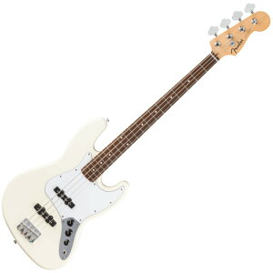Fender Standard Jazz Bass, Laurel Fingerboard, White Pickguard, Olympic WhiteqtF_[WYx[Xr