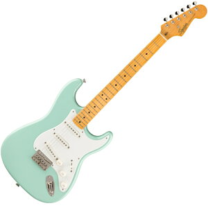 �y9/15�܂� P5�{or10�{!(�ΏۊO����)�zSquier by Fender Classic Vibe '50s Stratocaster HT, Maple Fingerboard, Parchment Pickguard, Surf Green�q�X�N���C�A�r