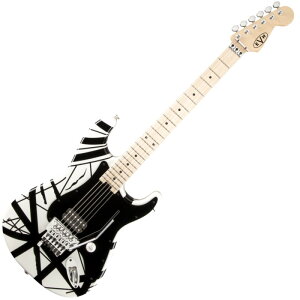 EVH Striped Series White with Black Stripes GfBE@EwC GLM^[