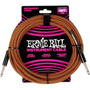 ERNIE BALL 6469 GT CABLE 18FT SS PUMPKIN PIE �P�[�u�� ��5.48m �A�[�j�[�{�[��