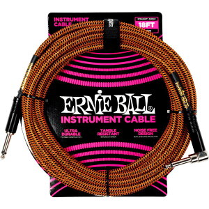 ERNIE BALL 6471 GT CABLE 18FT SA PUMPKIN PIE �P�[�u�� ��5.48m �A�[�j�[�{�[��