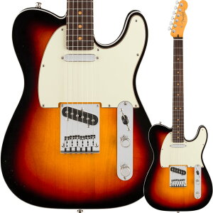 Fender American Ultra Luxe Vintage '60s Custom Telecaster, Rosewood Fingerboard, 3-Color SunburstqtF_[USAeLX^[r