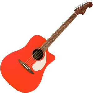Fender California Standard Redondo CE, Spruce Top, Ivory Pickguard, Fiesta Red GARqtF_[r