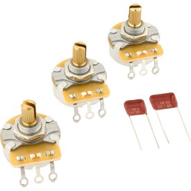 Fender Stratocaster Split Shaft Potentiometer and Capacitor Kit, 3-Pack ポットセット フェンダー