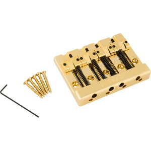 �y�`4/12 P5�{or10�{!(�ΏۊO����)�zFender HiMass 4-String Bass Bridge Assembly With Brass Saddles, Gold �t�F���_�[
