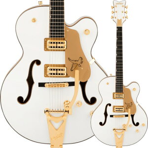 Gretsch Synchromatic Falcon Hollow Body Single-Cut with Bigsby, Ebony Fingerboard, Snowcrest WhiteqOb`r