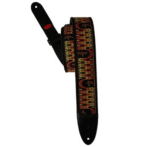 PRS PRS 2.4" Padded Guitar Strap w/FLASH, Custom Jacquard Birds Wavelength, Orange M^[XgbvqPaul Reed Smith/|[[hX~Xr