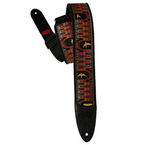 PRS PRS 2.4" Padded Guitar Strap w/FLASH, Custom Jacquard Birds Wavelength, Yellow M^[XgbvqPaul Reed Smith/|[[hX~Xr