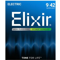 Elixir 19002 Super Light 009-042 エレキギター用コーティング弦 OPTIWEB オプティウェブ〈エリクサー〉