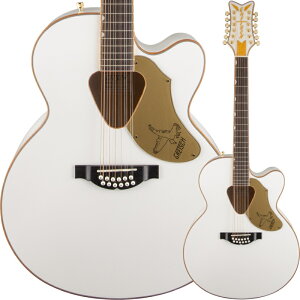 GRETSCH G5022CWFE-12 Rancher Falcon Jumbo 12-String Cutaway Electric, Fishman Pickup System, White 12GARqOb`r