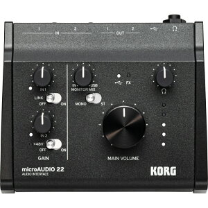 KORG microAUDIO22 �I�[�f�B�I�C���^�[�t�F�[�X �R���O