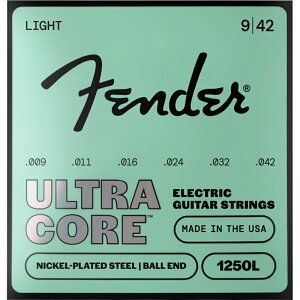 Fender Ultracore Guitar Strings, Nickel Plated Steel, Ball End, 1250L Gauges .009-.042 �G���L�M�^�[�� �t�F���_�[