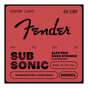 �y4/15�`20 P5�{or10�{!(�ΏۊO����)�zFender SUBSONIC 9050 STAINLESS FLATWOUND BASS STRINGS 9050CL .045-.105 �x�[�X�� �t�F���_�[