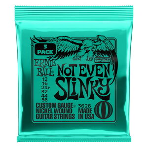 ERNIE BALL 3626 �G���L�� Not Even Slinky Nickel Wound 12-56 3�Z�b�g�p�b�N �A�[�j�[�{�[��