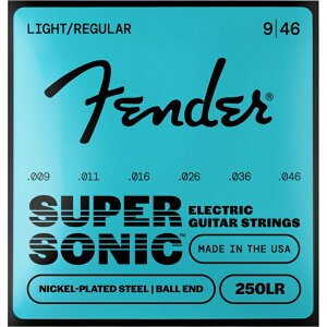 Fender SuperSonic 250LR Guitar Strings, Nickel-Plated Steel, Ball End, Gauges .009-.046 �G���L�M�^�[�� �t�F���_�[