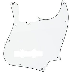 Fender Pickguard, Jazz Bass, 10-Hole Mount (with Truss Rod Notch), W/B/W, 3-Ply �s�b�N�K�[�h �t�F���_�[