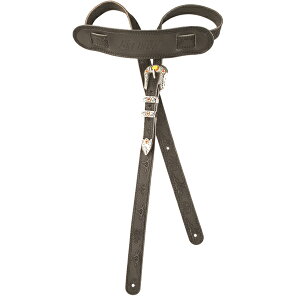 �y�}���\�������G���g���[�őS���iP10�{!!�zGretsch Vintage Tooled Leather Guitar Strap, Black �M�^�[�X�g���b�v �O���b�`