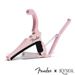 Kyser X Fenderエレキギター用 Classic Color QUICK-CHANGE ELECTRIC CAPO KGEFSPA Shell Pink〈カイザー カポ〉