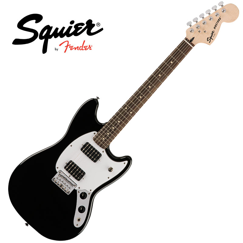Squier by Fender 大放出セール Bullet Mustang トップ Black スクワイヤー フェンダー HH
