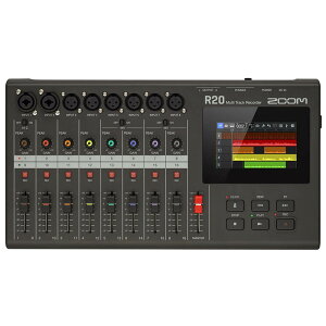 ZOOM R20 �}���`�g���b�N���R�[�_�[ 16�g���b�N �^�b�`����Ή�