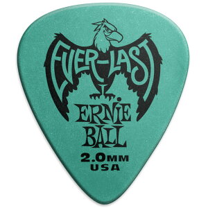ERNIE BALL #9196 2.0MM TEAL EVERLAST PICKS 12枚パック ピック〈アーニーボール〉