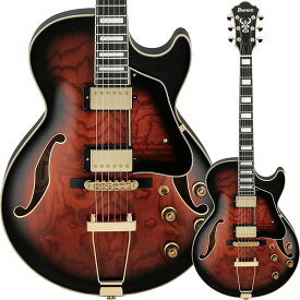 Ibanez/Artcore Expressionist フルアコ AG95QA-DBS (Dark Brown Sunburst)〈アイバニーズ〉