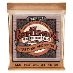 ERNIE BALL 2143 EARTHWOOD CUSTOM MEDIUM PHOSPHOR BRONZE 12.5-56 AR[XeBbNqA[j[{[r