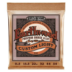 ERNIE BALL 2145 EARTHWOOD CUSTOM LIGHT PHOSPHOR BRONZE 11.5-54 AR[XeBbNqA[j[{[r