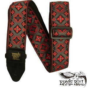 ERNIE BALL JACQUARD STRAP RED KING [#5346] �A�[�j�[�{�[��